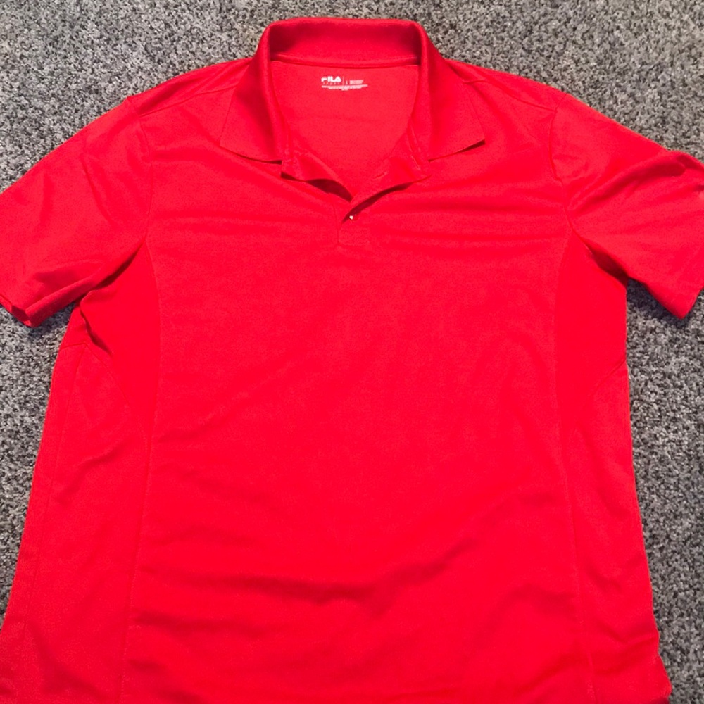 Red Golf Polo